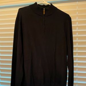 New with tags Nordstrom men’s cotton and cashmere sweater black